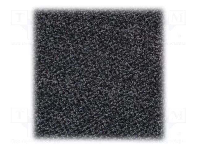 Entrance mat; Width: 0.9m; L: 1.5m; polyamide; grey-black; antislip COBA EUROPE COBA-CSM010602