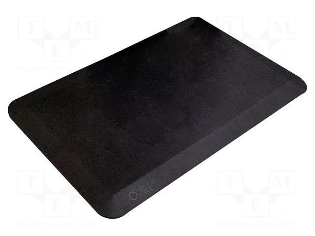 Anti fatigue mat; Width: 0.5m; L: 0.8m; polyurethane; black COBA EUROPE COBA-OO010001