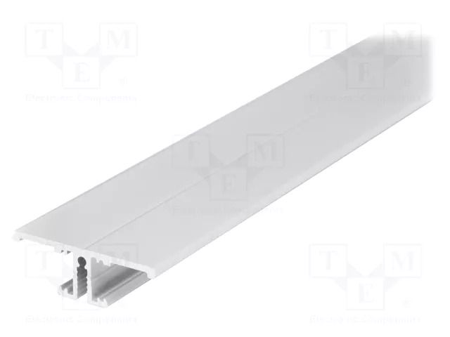 Profiles for LED modules; white; L: 1m; BACK10; aluminium TOPMET TOP-BACK10/WH-1M