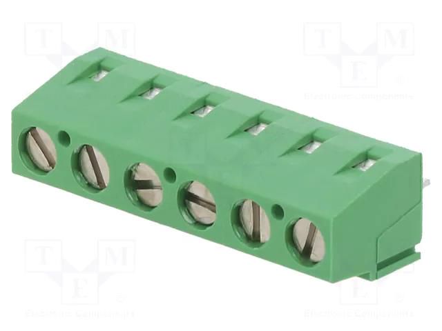 Connector: PCB terminal block; terminal; 13.5A; 300V; angled 90° TE Connectivity 282837-6