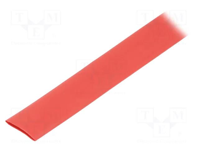 Heat shrink sleeve; glueless; 2: 1; 9.5mm; red; polyolefine; reel TASKER GTB9548-R