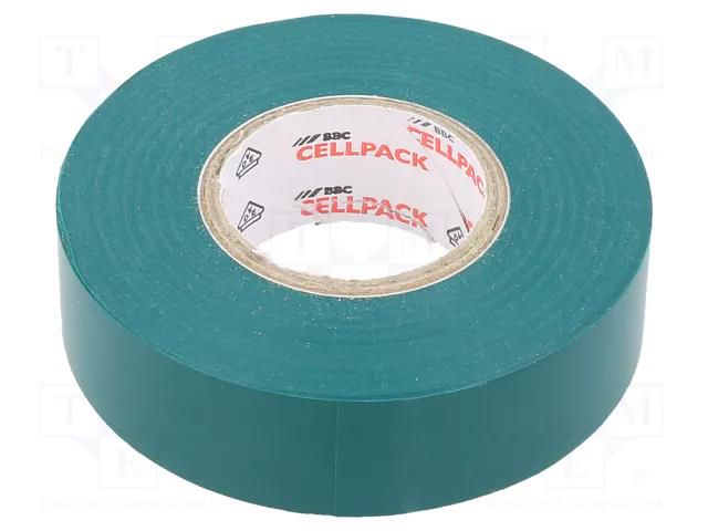 Tape: electrical insulating; W: 19mm; L: 25m; Thk: 0.15mm; green SCAPA SCAPA-6022-19/25GR