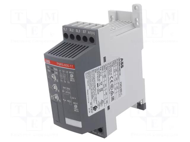 Module: softstart; Usup: 208÷600VAC; for DIN rail mounting; 1.5kW ABB PSR3-600-11