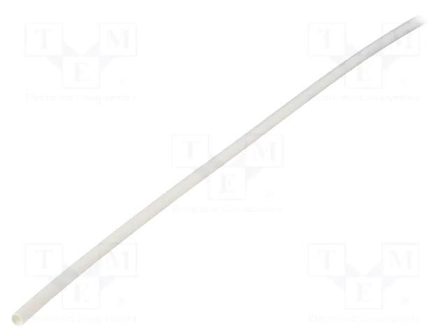 Heat shrink sleeve; glueless; 2: 1; 4.8mm; L: 1m; white; polyolefine TASKER GTM4824W