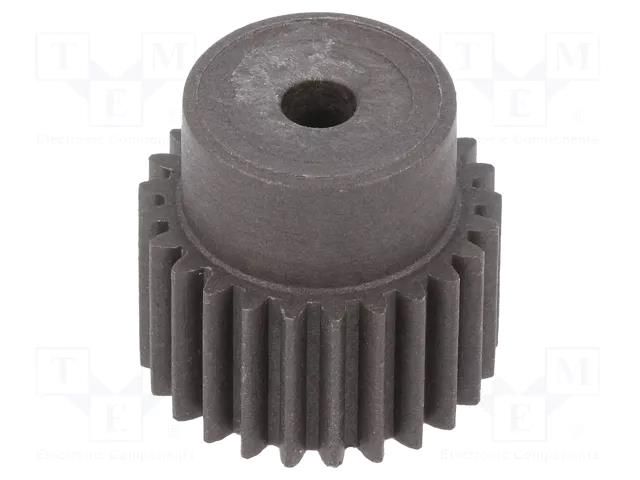 Spur gear; whell width: 25mm; Ø: 28mm; Number of teeth: 26; ZCL ELESA+GANTER ZCL-1.0-26