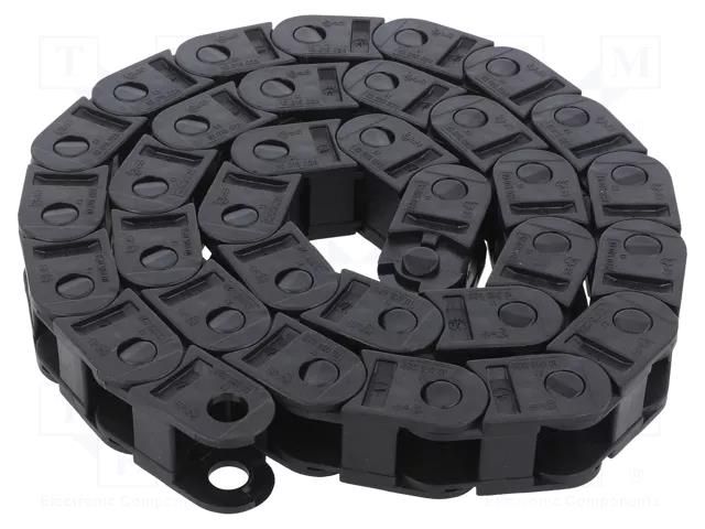 Cable chain; 10; Bend.rad: 75mm; L: 1006mm; non-openable frames IGUS 10.015.075.0