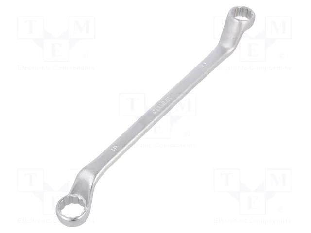 Wrench; box,bent; 18mm,19mm; Chrom-vanadium steel; L: 292mm; tag STANLEY STL-4-87-807