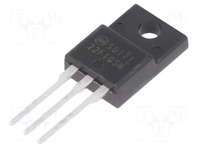 Transistor: N-MOSFET; EETMOS3; unipolar; 100V; 22A; Idm: 66A; 35W SHINDENGEN P22F10SN-5600