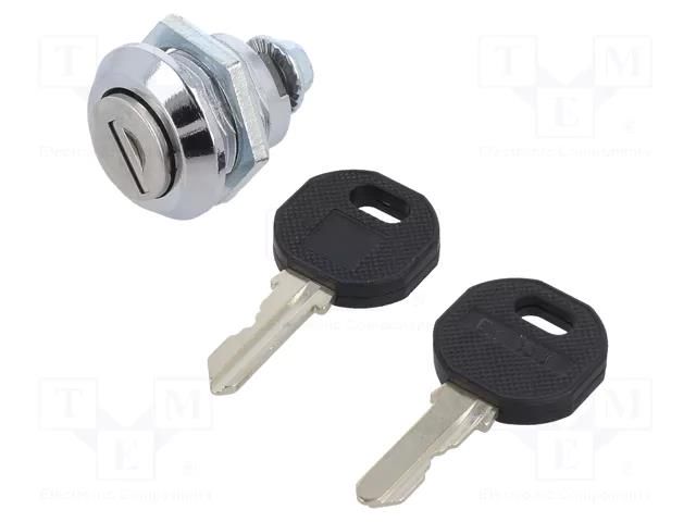 Lock; cast zinc; 18mm; Body: chromium plated ELESA+GANTER GN115-SC-18