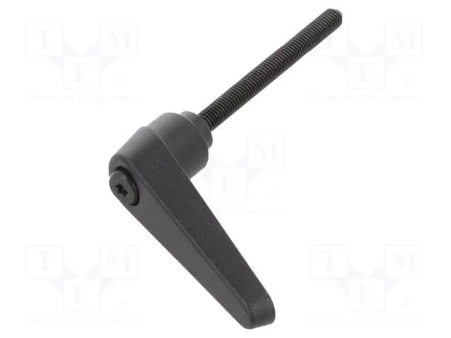 Lever; adjustable; Thread len: 50mm; Lever length: 45mm; GN 101 ELESA+GANTER GN101-14-M5-50-SW
