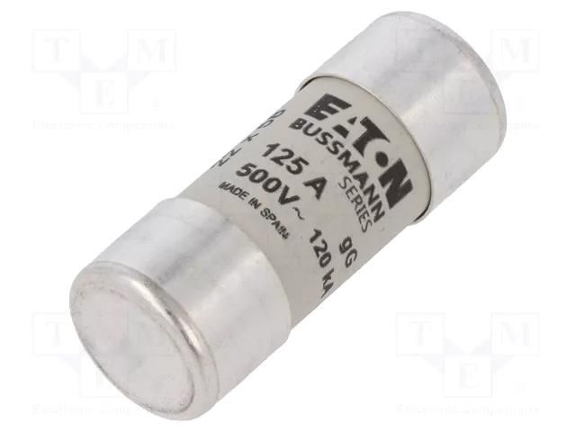 Fuse: fuse; 125A; 400VAC; gG; ceramic,cylindrical,industrial BUSSMANN C22G125