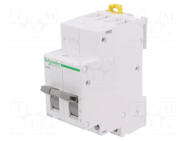 Module: pushbutton switch; 250VAC; 20A; IP20; Contacts: DP3T; ACTI9 SCHNEIDER ELECTRIC A9E18074