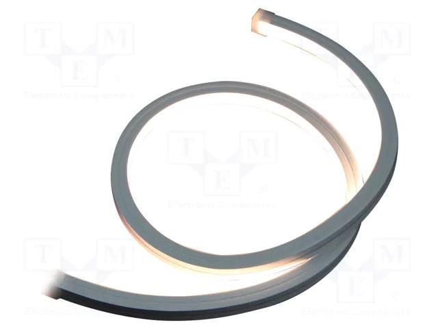 NEON LED tape; white warm; 2835; LED/m: 120; 12mm; IP65; 10W/m IPIXEL LED N012120BB1LZ-WW