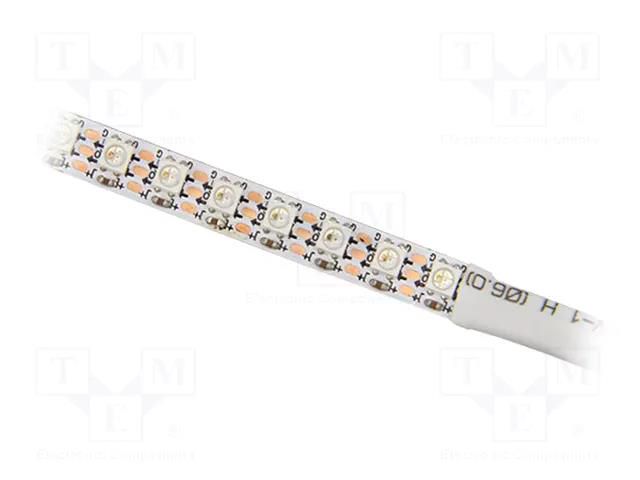 Programmable LED tape; RGB; 3535; LED/m: 144; 7mm; white PCB; IP20 IPIXEL LED S007144DA3SA1