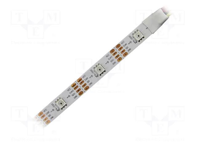 Programmable LED tape; RGB; 5050; LED/m: 60; 12mm; white PCB; IP20 IPIXEL LED S012060CA3SA2