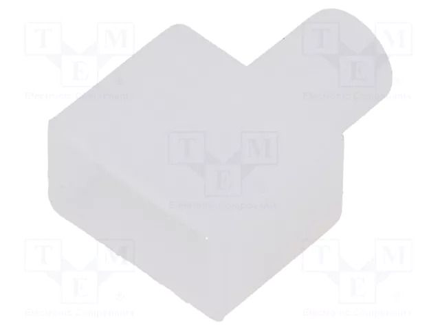 Stopper; silicone; with hole FOSE NL0612-SO-D