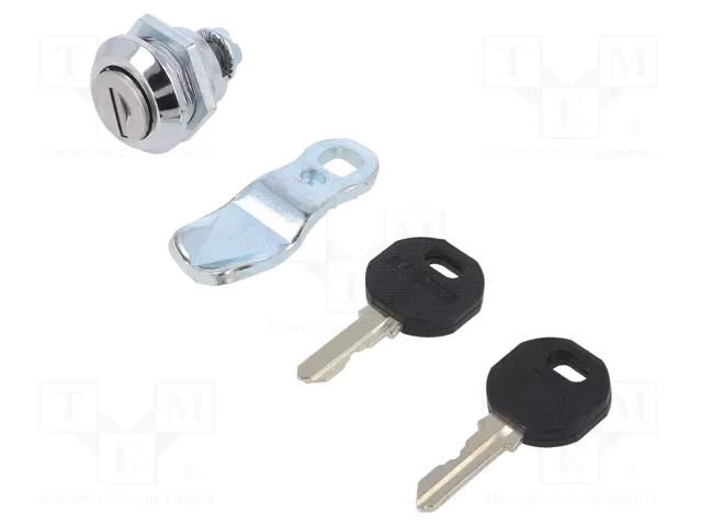 Lock; cast zinc; 14mm; Body: chromium plated ELESA+GANTER GN115-SC-14