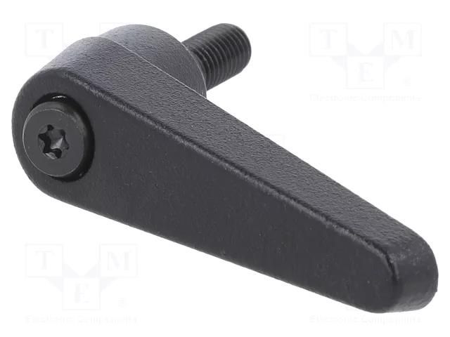 Lever; adjustable; Thread len: 16mm; Lever length: 45mm; GN 101 ELESA+GANTER GN101-14-M6-16-SW