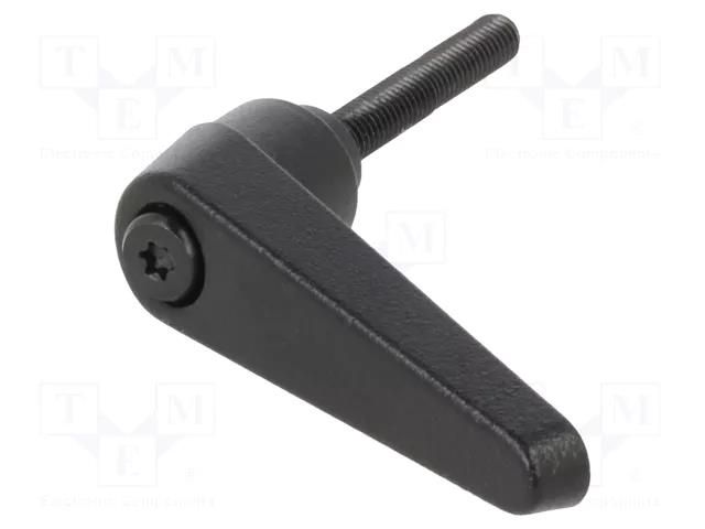 Lever; adjustable; Thread len: 32mm; Lever length: 45mm; GN 101 ELESA+GANTER GN101-14-M5-32-SW