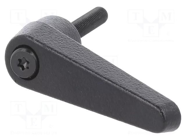 Lever; adjustable; Thread len: 25mm; Lever length: 45mm; GN 101 ELESA+GANTER GN101-14-M5-25-SW
