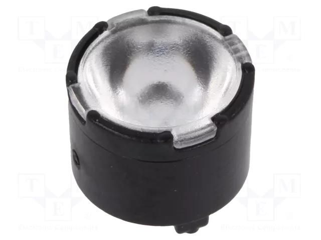 LED lens; round; plexiglass PMMA; transparent; 25÷72°; H: 7mm LEDIL FP10997