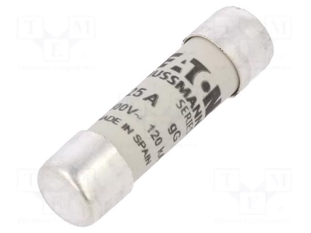 Fuse: fuse; 25A; 500VAC; gG; ceramic,cylindrical,industrial BUSSMANN C10G25