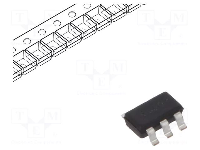 Transistor: N-MOSFET x2; unipolar; 100V; 1A; 0.96W; SuperSOT-6 ONSEMI FDC3601N