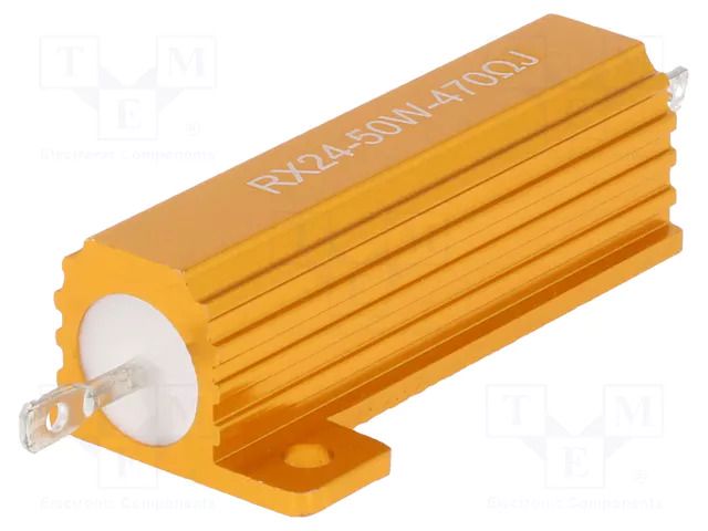 Resistor: wire-wound; with heatsink; 470Ω; 50W; ±1%; 30ppm/°C SR PASSIVES AHP50W-470RF