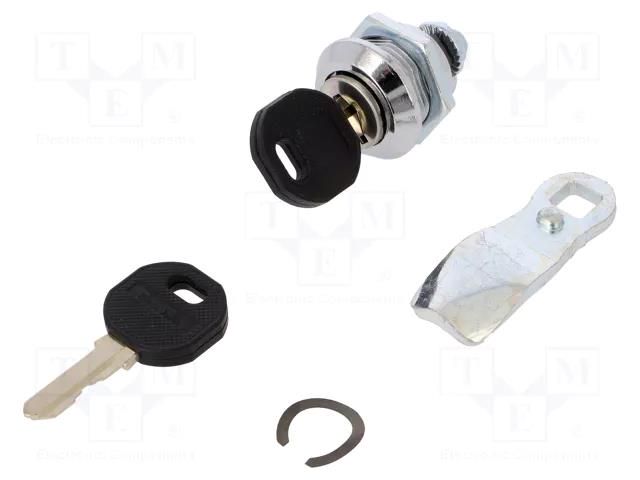 Lock; cast zinc; 16mm; Body: chromium plated ELESA+GANTER GN115-SC-16