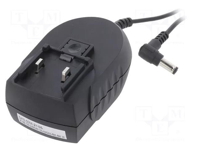 Power supply: switching; mains,plug-in; 15VDC; 2A; 30W; 88%; angled CINCON TR30RDM150-02G03
