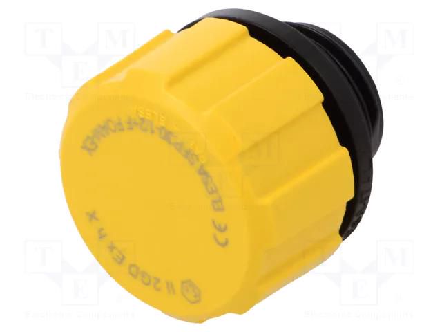 Breather cap; Thread: G 1/2"; Overall len: 29mm; -20÷80°C ELESA+GANTER SFP.30-1/2+F-F-EX