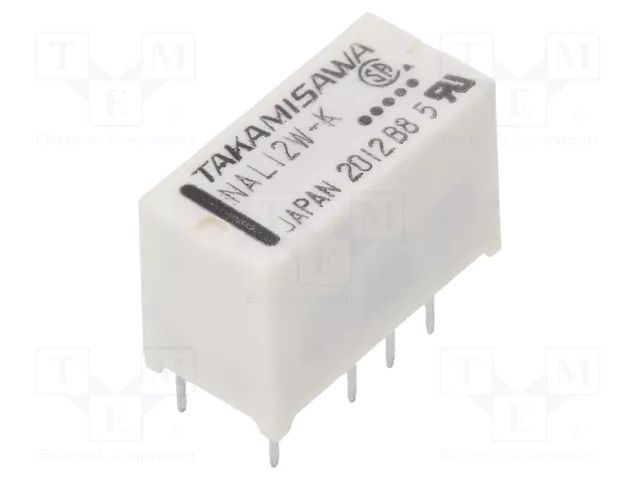 Relay: electromagnetic; DPDT; Ucoil: 12VDC; 2A; 0.5A/125VAC; NA FCL Components NAL-12W-K