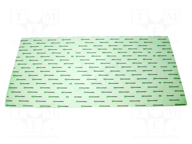 Tape: heat transfer; W: 200mm; L: 400mm; Thk: 0.3mm; 2.4W/mK AG TERMOPASTY THERMOPAD24-03X200