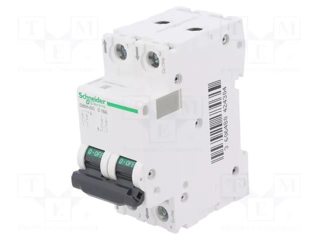 Circuit breaker; 500VDC; Inom: 16A; Poles: 2; Charact: C; 20kA; IP20 SCHNEIDER ELECTRIC A9N61531