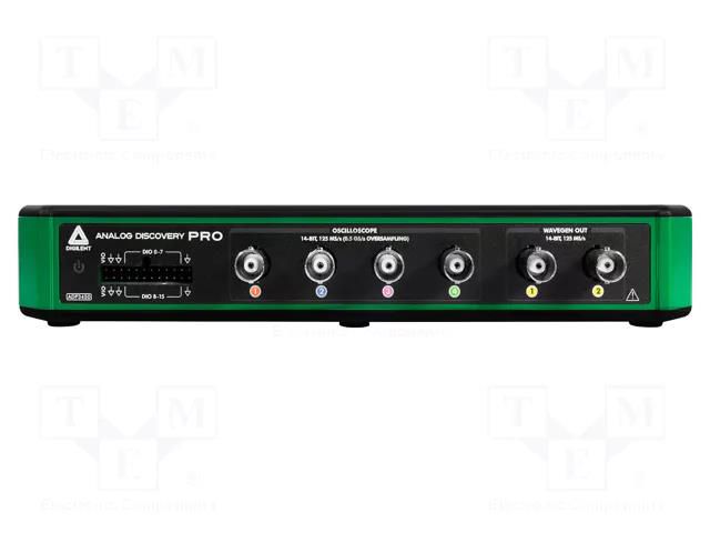 PC connected oscilloscope; 55MHz; Ch: 2; 32kpts/ch; 25V; 5VDC DIGILENT 471-041