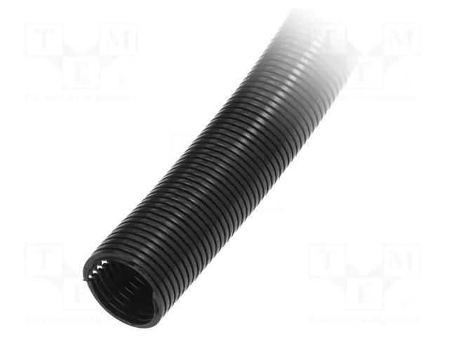 Protective tube; Size: 37; polyamide; black; incised; Øint: 36mm HUMMEL HUMMEL-1527360100