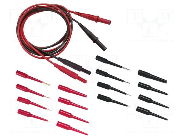 Test leads; black,red POMONA POM-6481
