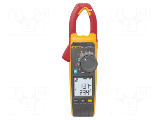 Meter: multifunction; digital,pincers type; Øcable: 34mm; LCD FLUKE FLK-377FC