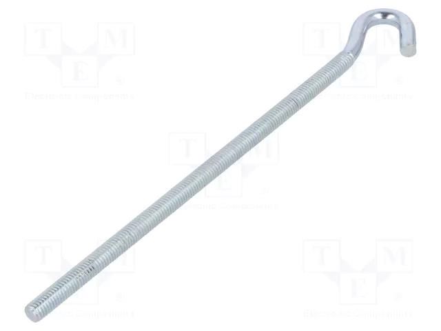 Hook; angular; steel; zinc; Thread len: 146mm; Overall len: 170mm DROMET D-HZ.6170