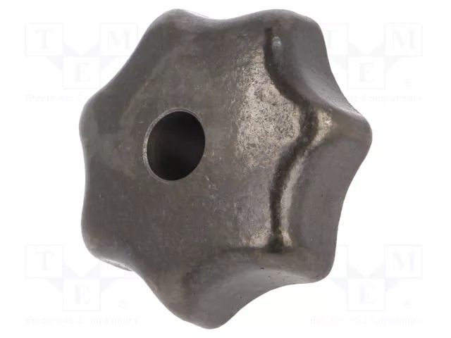 Knob; Ø: 63mm; Int.thread: M12; cast iron; DIN 6336 ELESA+GANTER DIN6336-GG-63-M12D