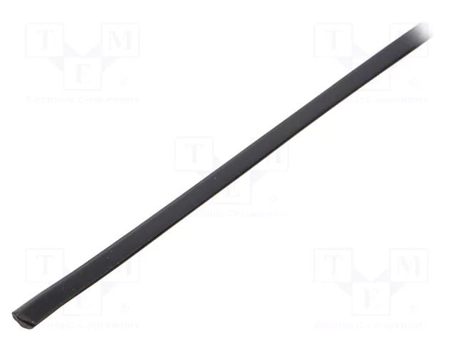 Hole and edge shield; PVC; L: 10m; black; H: 6mm; W: 4mm; -30÷70°C KURANT EP-0.5/BK