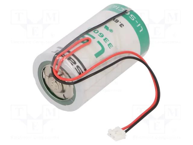 Battery: lithium; D; 3.6V; 17000mAh; non-rechargeable SAFT SAFT-LS33600-EHR2