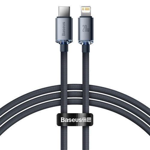 Baseus CAJY000201 Lightning - USB-C PD QC cable 20W 480Mb/s 1.2m - black, Baseus 6932172602741 6932172602741