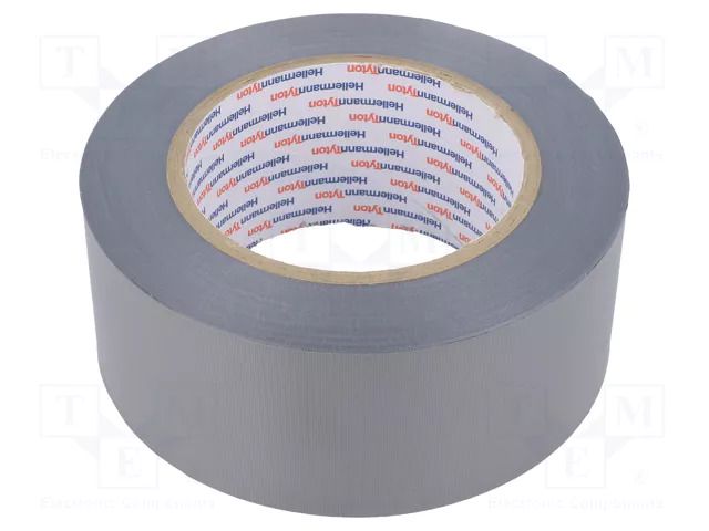 Tape: duct; W: 51mm; L: 46m; Thk: 0.15mm; grey; caoutchouc; -10÷90°C HELLERMANNTYTON HTAPE-AR1500-51GY