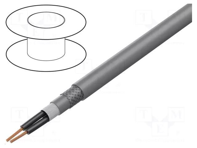 Wire: control cable; ÖLFLEX® FD CLASSIC 810 CP; 2x1mm2; grey LAPP CL-FD810CP-2X1