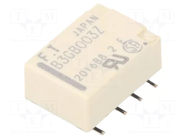 Relay: electromagnetic; DPDT; Ucoil: 3VDC; 2A; 0.3A/125VAC; FTR-B3 FCL Components FTR-B3GB003Z