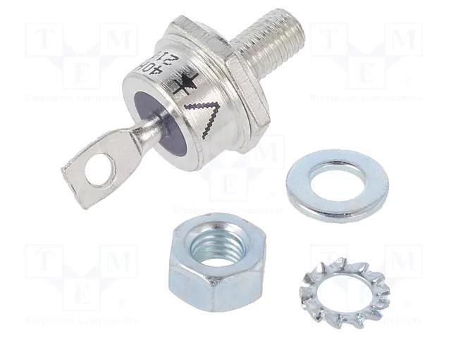 Diode: rectifying; 400V; 40A; anode to stud; DO203AB,DO5; 1.3V VISHAY VS-40HFR40