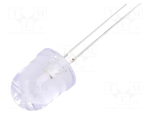 LED; white warm; 8mm; 30°; Front: convex; 2.9÷3.6VDC; No.of term: 2 OPTOSUPPLY OS6MFL8131A