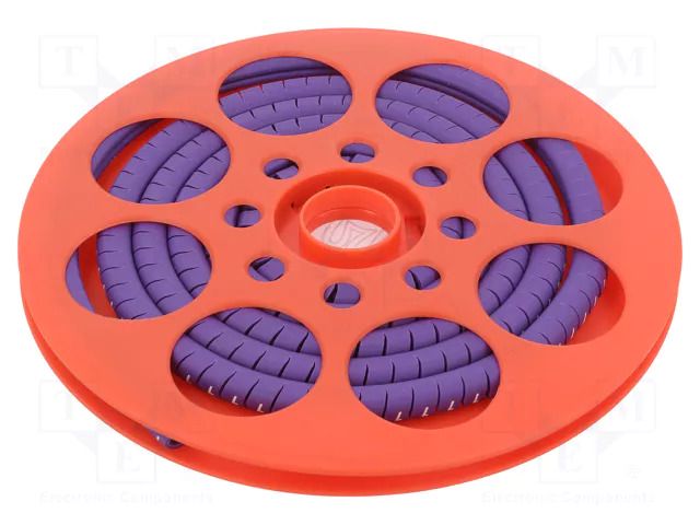 Markers; Marking: 7; 4÷9mm; PVC; violet; -65÷105°C; leaded; HGDC4-9 HELLERMANNTYTON HGDC4-97-PVC-VT