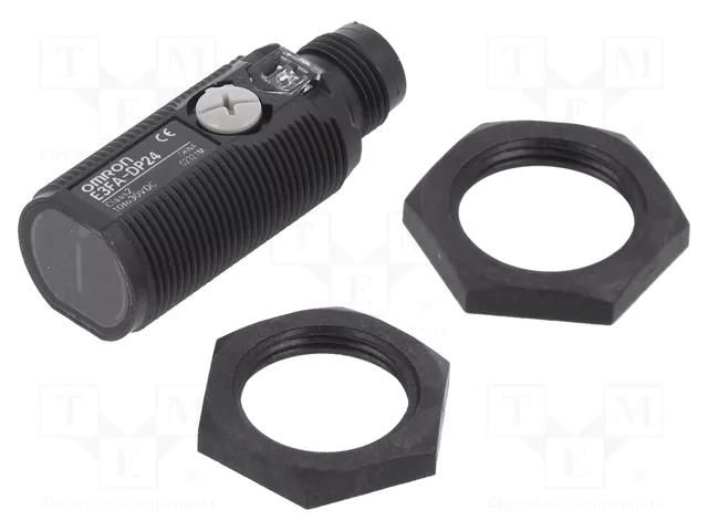 Sensor: photoelectric; straight; Range: 0÷0.1m; PNP; Usup: 10÷30VDC OMRON E3FA-DP24